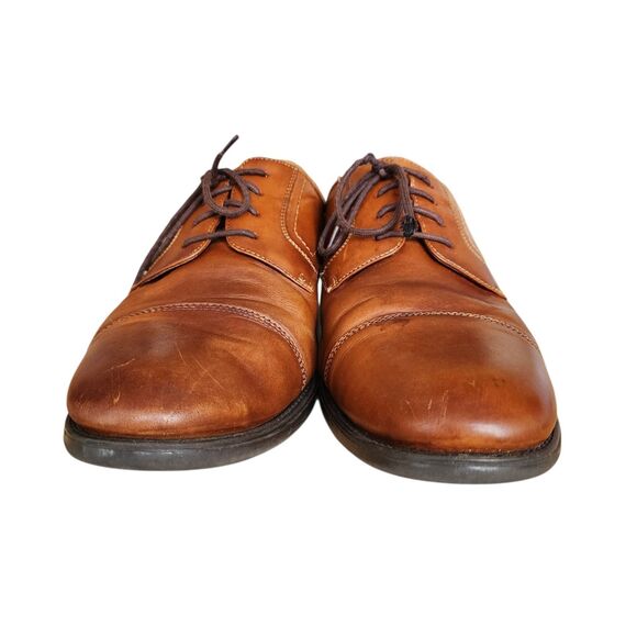 Florsheim Comfortech Men 13 D Cognac Brown Leather Cap Toe Derby Ortholite Shoes main image 13